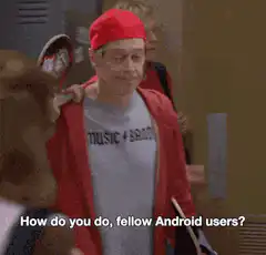 Dude holding skateboard How do you do fellow Android users