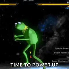 Kermit the Frog powers up