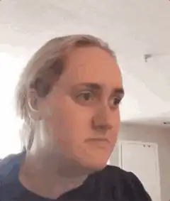 Person making faces then saying no
