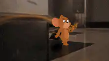 Jerry the Mouse Blowing on a Dead Mouse