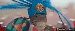 Lizard knight in armor