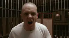 Hannibal Lecter screaming