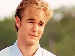 James Van Der Beek crying face