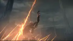 Giant monster strikes lightning