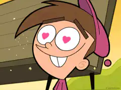 Timmy Turner heart eyes