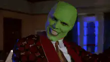The Mask making faces