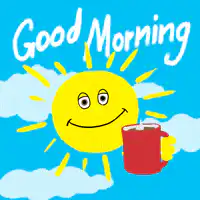 Smiling Sun Good Morning GIF