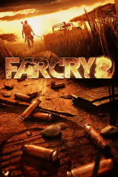 Far Cry 2 title screen with fire