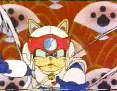 Manga Catboy with swords