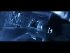 Tron Legacy blue hologram corridor
