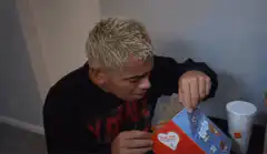 Man opens McDonald's box and reacts