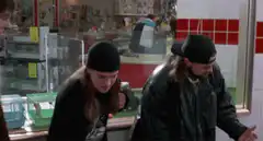 Dude and Leonard in the pet shop