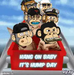 Bored monkeys on a roller coaster