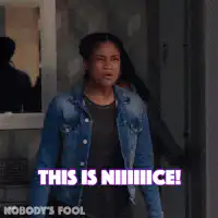 Woman yelling THIS IS NIIIIICE!