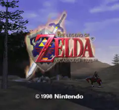 The Legend of Zelda Ocarina of Time title screen