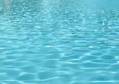Rippling blue pool water