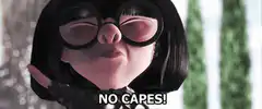 Edna Mode says no capes