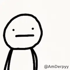 Unimpressed stick figure and fly