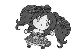 chibi girl dancing