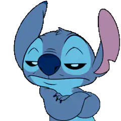 Stitch smug with crossed arms