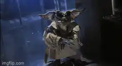 Gremlins Gizmo opens jacket