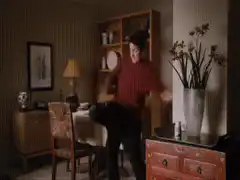 Man dancing with a dog