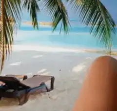 Hot dog legs on beach