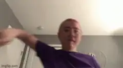 Person hits camera with shoe