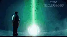 Bitcoin beam down from sky