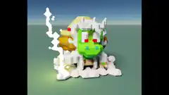 Pixel Yoshi in Smoke