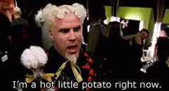 Will Ferrell as a hot little potato