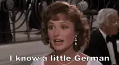 I know a little German