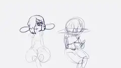 anime character sketch animation