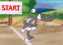 Bugs Bunny at the Start Line