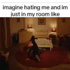 woman rolling on floor in bedroom