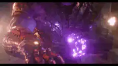Thanos snaps with the Infinity Gauntlet