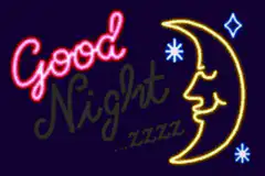 Neon Good Night Moon