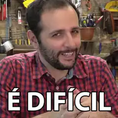 Man saying é difícil