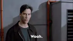 Keanu Reeves says Woah