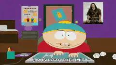 Eric Cartman pushing keyboard