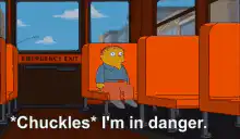 Nelson Muntz chuckles on the school bus