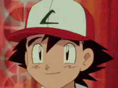 Ash Ketchum excited victory pose