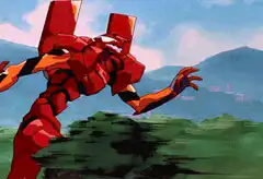 Evangelion Unit-01 running