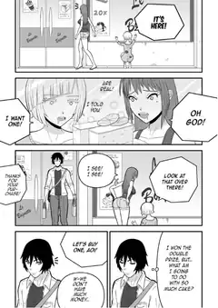 Manga characters react to cake sale