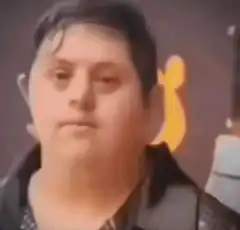 Man reacts with shock and excitement