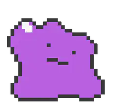 pixel art purple blob