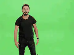 Man dancing on green screen