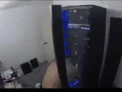 Man opens computer case side panel