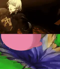 Saber and Kirby get sucked into a vortex