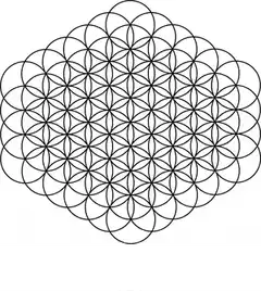 Flower of Life geometric pattern animation